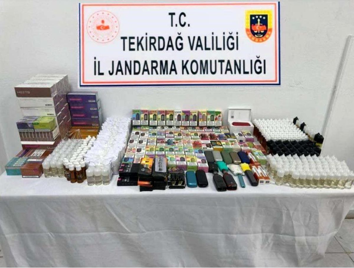 Tekirdağ'da Elektronik Sigara Operasyonu