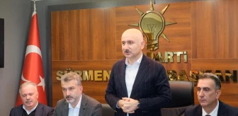 AK Parti Trabzon Milletvekili Adil Karaismailoğlu Sürmene İlçe Başkanlığını Ziyaret Etti