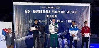 Furkan Yaman Büyük Kadınlar/Erkekler Kılıç ve Kadınlar Flöre Satellite Turnuvası'nda bronz madalya kazandı