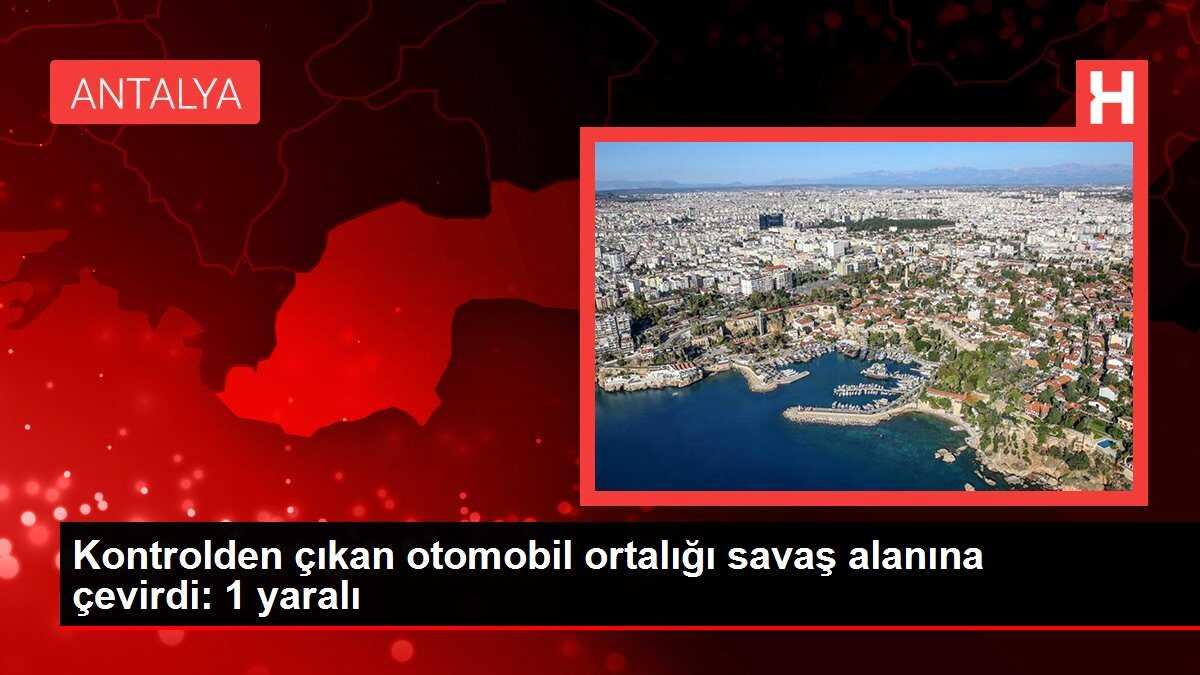 Kontrolden çıkan otomobil ortalığı savaş alanına çevirdi: 1 yaralı
