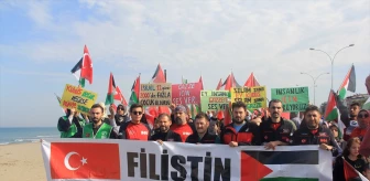 Samsun'da Büyük Filistin Yürüyüşü düzenlendi