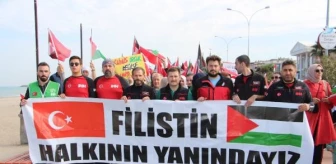 Samsun'da İHH tarafından 'Büyük Filistin Yürüyüşü' düzenlendi