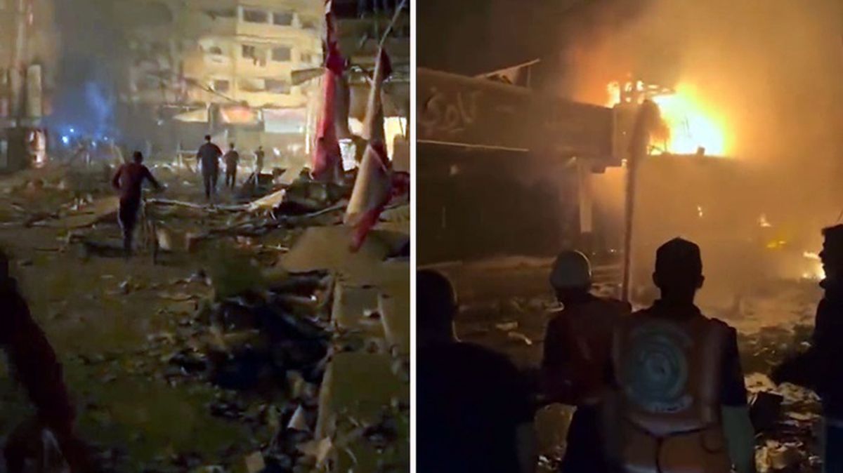 Son Dakika! İsrail Gazze'de pazar yerini bombaladı: Çok sayıda can kaybı var