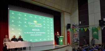 HÜDA PAR Genel Başkan Vekili Sağlam, partisinin Bitlis İl Kongresi'ne katıldı Açıklaması