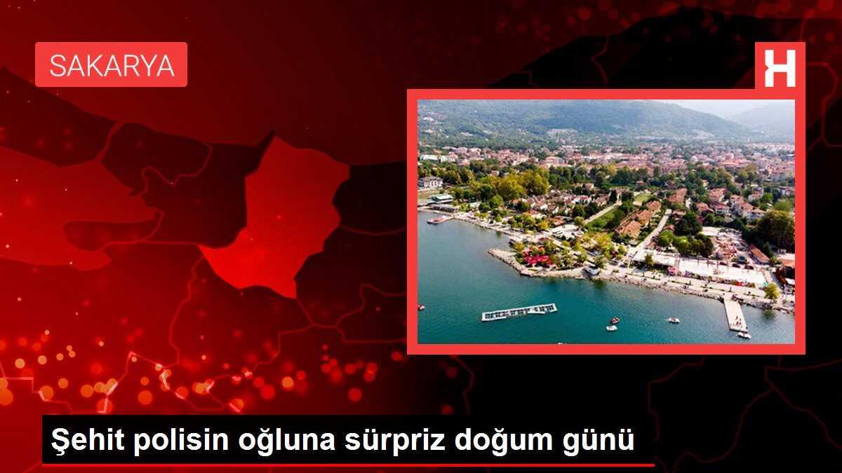 Şehit polisin oğluna sürpriz doğum günü