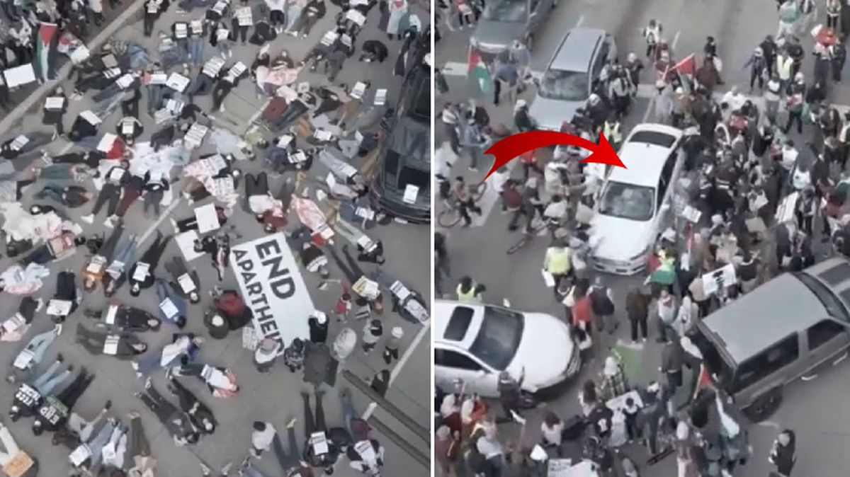 ABD'de korkunç saldırı! Filistin'e destek için toplanan kalabalığın üzerine aracını sürdü