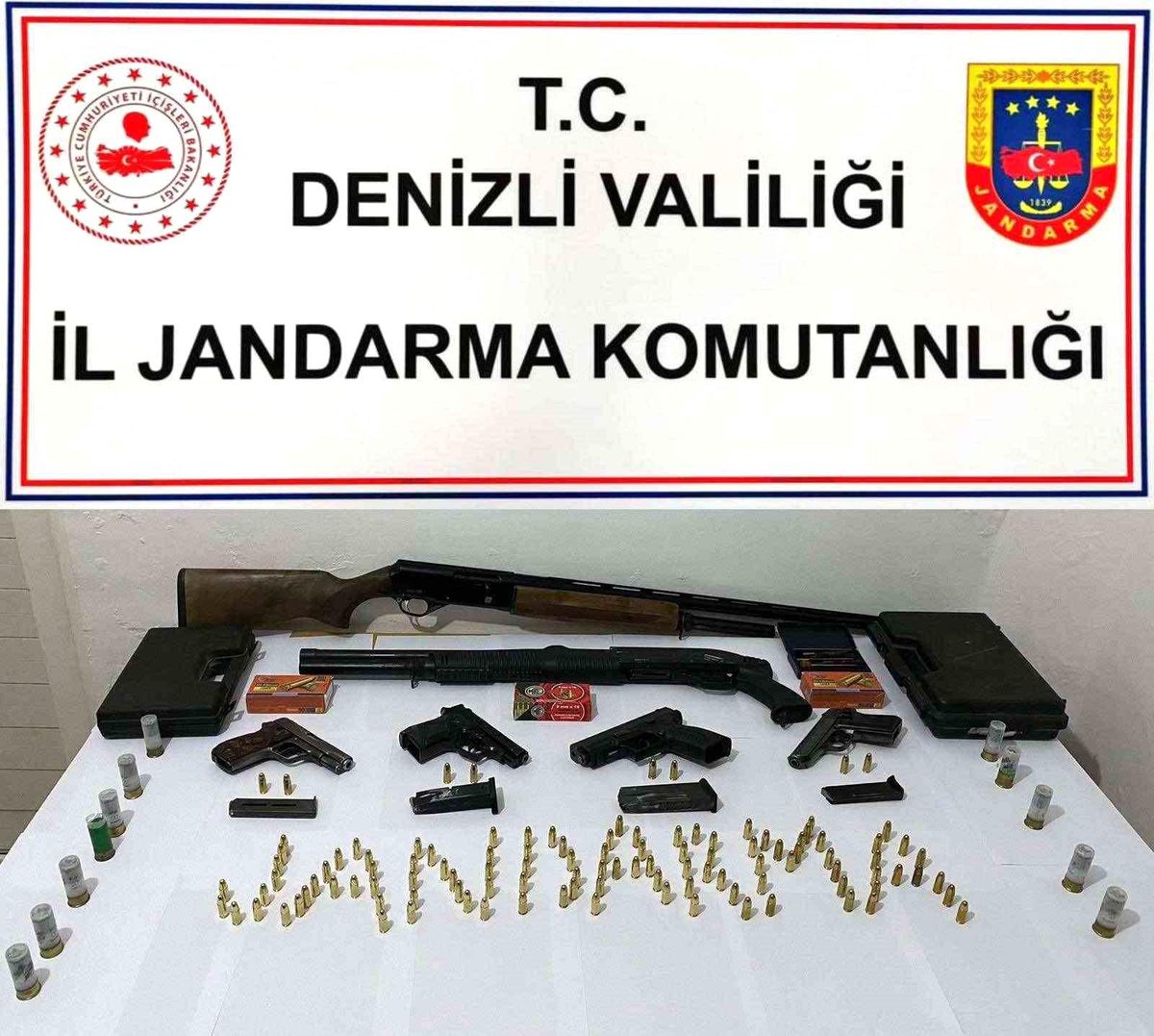 Denizli'de Silah Kaçakçılarına Operasyon: 4 Tabanca ve 2 Av Tüfeği Ele Geçirildi