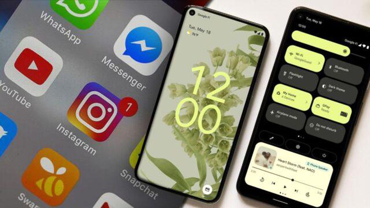 Android 12 ile Gelen Temalı Simgeler Özelliği Artık Instagram ve Facebook Logolarını da Kapsıyor