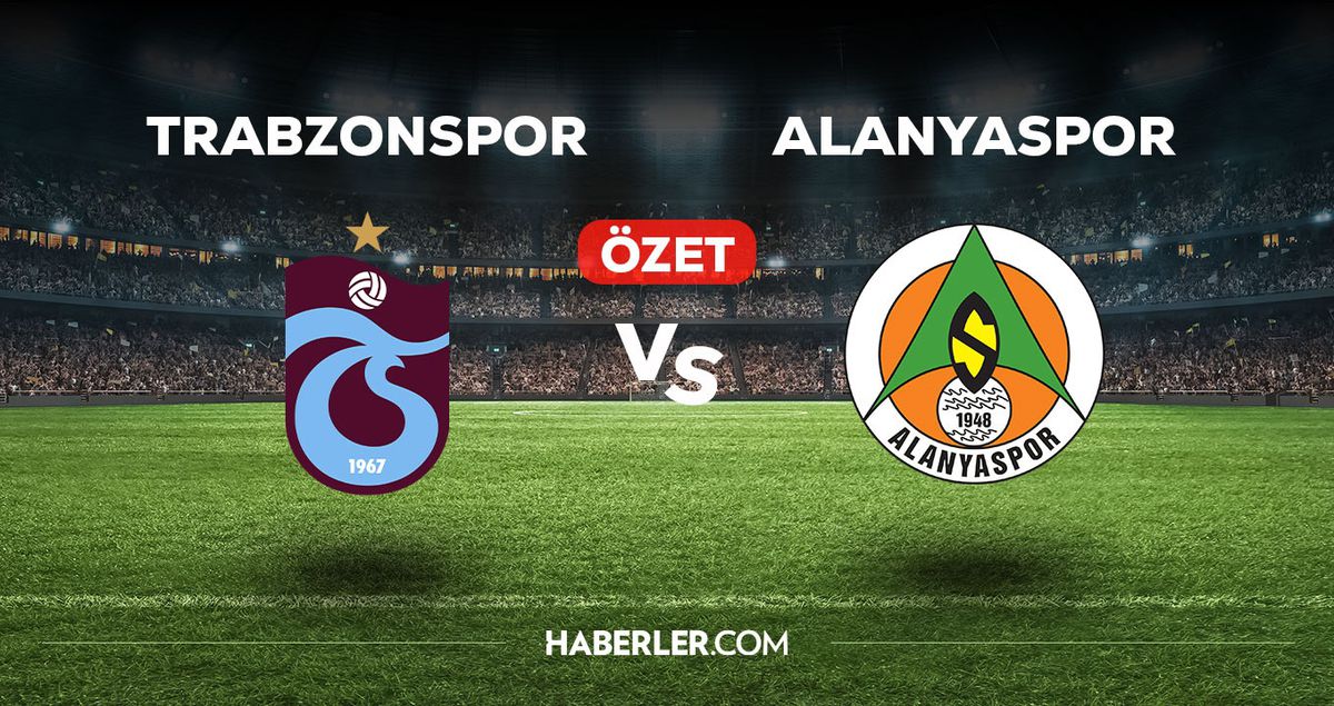 Trabzonspor - Alanyaspor maç özeti! (VİDEO) Trabzonspor - Alanyaspor maçı özeti izle! Golleri kim attı, maç kaç kaç bitti?