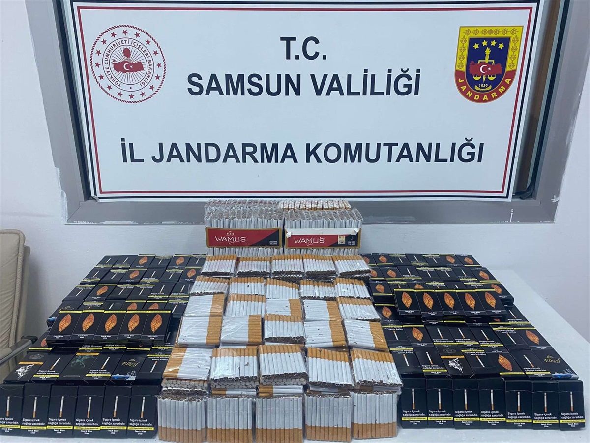 Samsun'da Kaçak Makaron Operasyonu: 30 Bin 900 Makaron Ele Geçirildi
