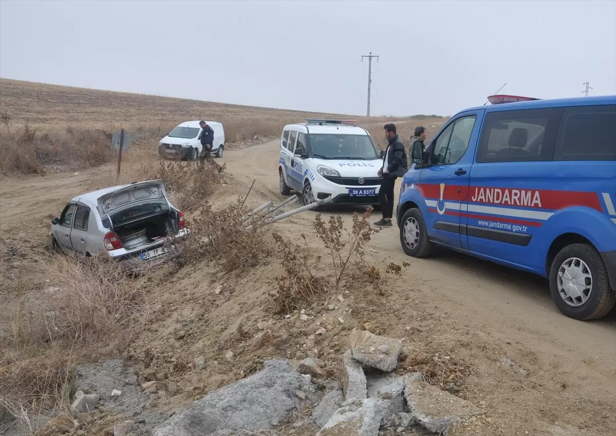 Lüleburgaz'da hırsızlık şüphelisi baba ve kızı kaza yapınca yakalandı