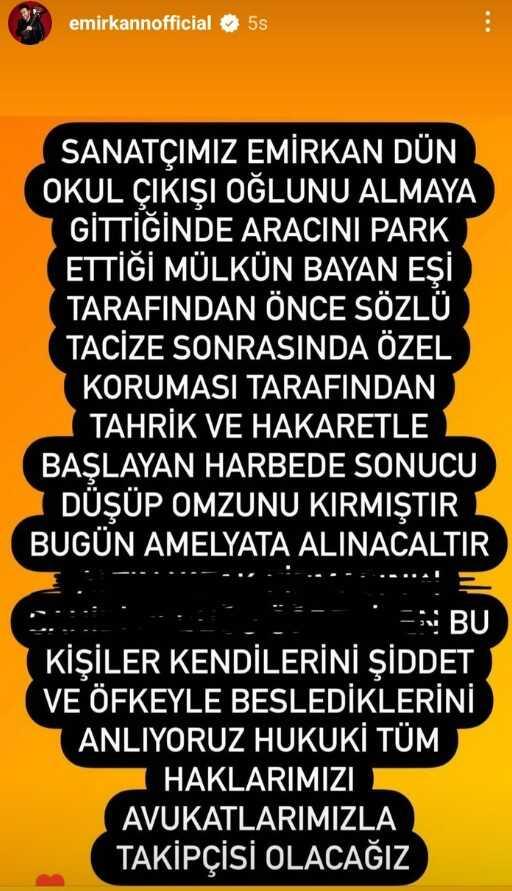 Sanatçı Emirkan tanımadığı kişilerin saldırısına uğradı