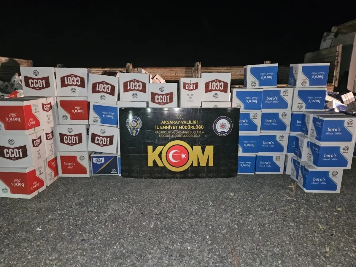 Aksaray'da 6 Milyon 700 Bin Makaron Ele Geçirildi