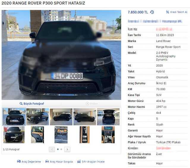 Dilan ve Engin Polat çiftinin lüks ciplerini 2 hafta önce satışa çıkardığı ortaya çıktı Dilan ve Engin Polat çiftinin lüks ciplerini 2 hafta önce satışa çıkardığı ortaya çıktı