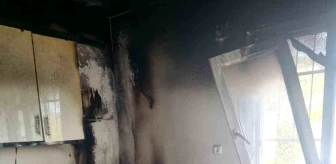 Hatay'ın Hassa ilçesinde bir evde yangın çıktı