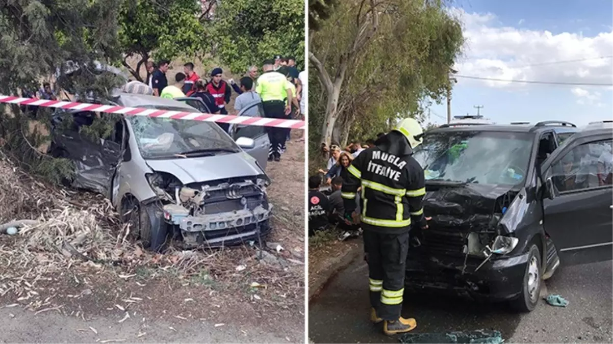 Muğla'da VİP minibüs ile otomobil çarpıştı: 5 ölü, 1 ağır yaralı