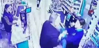 Zincir markette kasiyere saldırı! Genç kadını dakikalarca yumrukladı