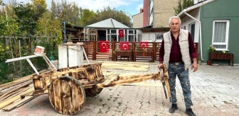 Gazeteci Mustafa Yiğit, kağnıyı İlçe Milli Eğitim Müdürlüğüne hibe etti