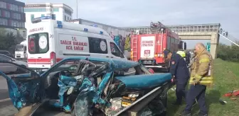 İstanbul'da TEM Otoyolu'nda meydana gelen trafik kazalarında 5 kişi yaralandı