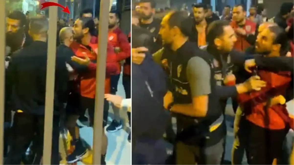 Fenerbahçe maçı sonrası ortalık bir anda karıştı! Pendiksporlu futbolcular polisle tartıştı