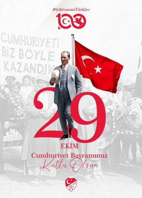 Tüyler diken diken! İşte spor camiasından Cumhuriyet Bayramı mesajları Tüyler diken diken! İşte spor camiasından Cumhuriyet Bayramı mesajları