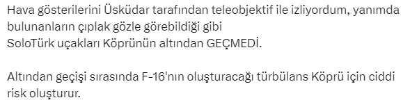 Cumhuriyet kutlamalarına damga vuran görüntü! F-16 köprünün altından geçti mi geçmedi mi?