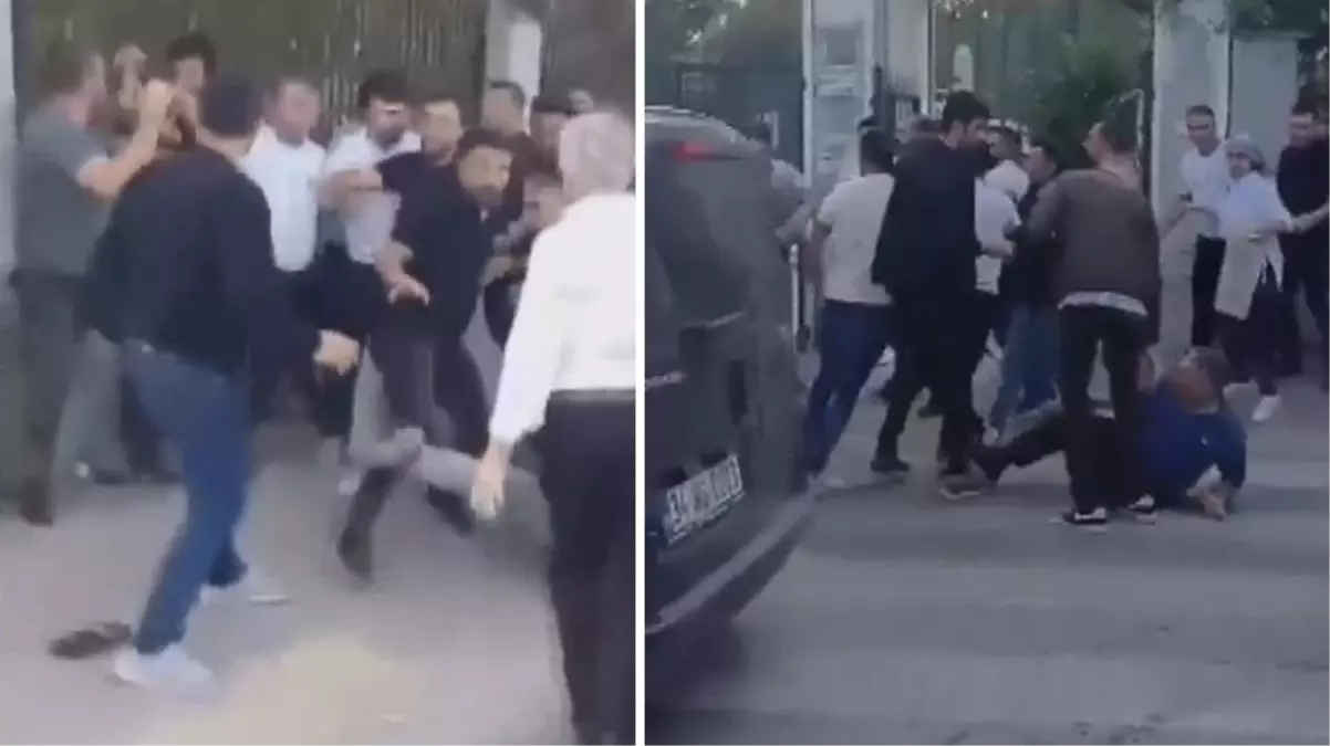 Kadın çocuk demeden birbirlerine girdiler! Piknikçilerin top kavgası kamerada