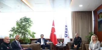 AFAD Başkanı Okay Memiş, Ahbap Derneği Genel Başkanı Haluk Levent ile görüştü