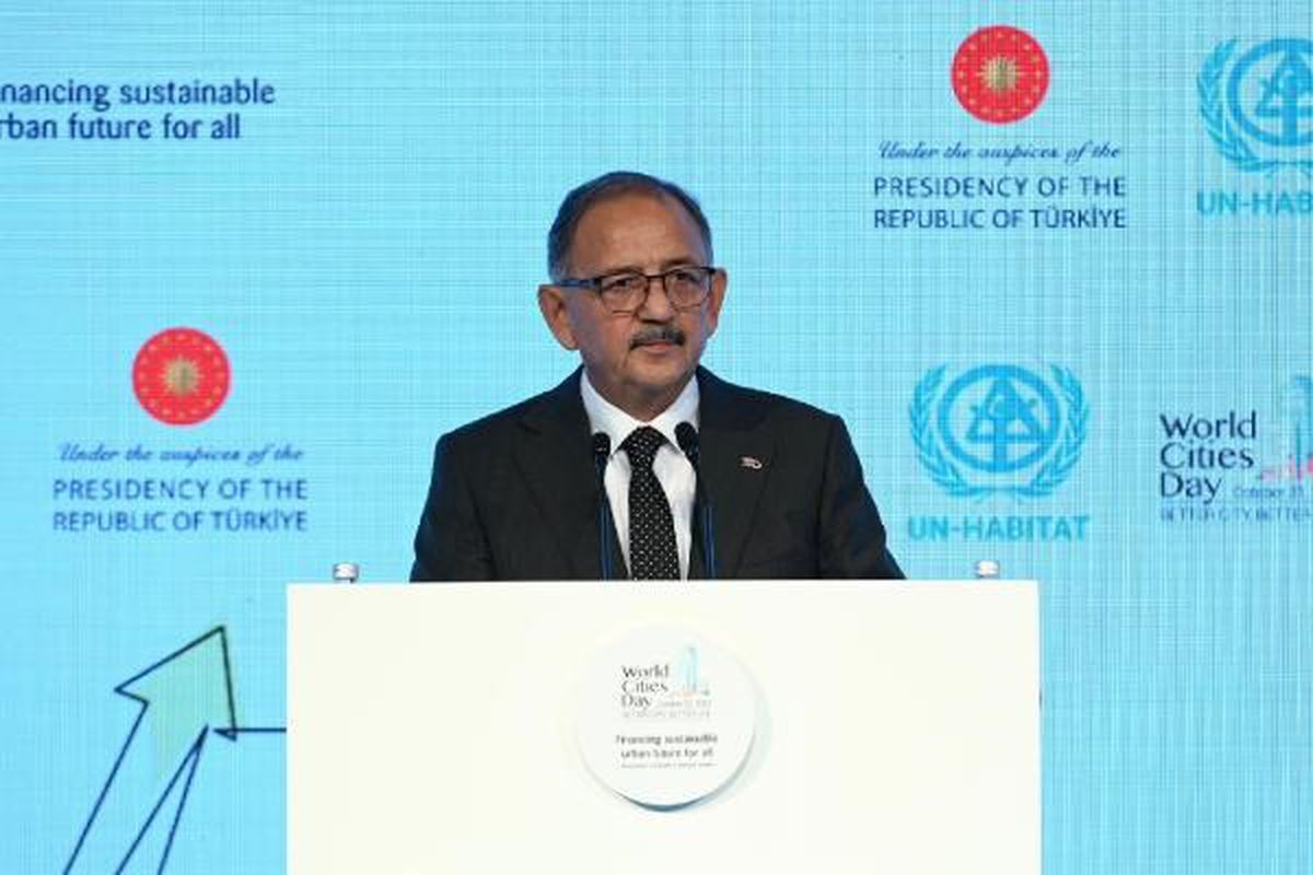 Bakan Özhaseki 'Dünya Şehirler Günü' programında konuştu Açıklaması