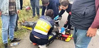 Edirne'de tır ile motosiklet çarpıştı: 1 yaralı