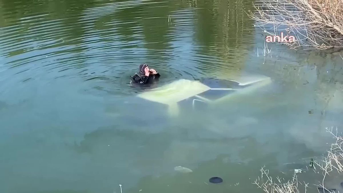 Çorum'da Çomar Barajı'na düşen otomobilde bir kişi hayatını kaybetti