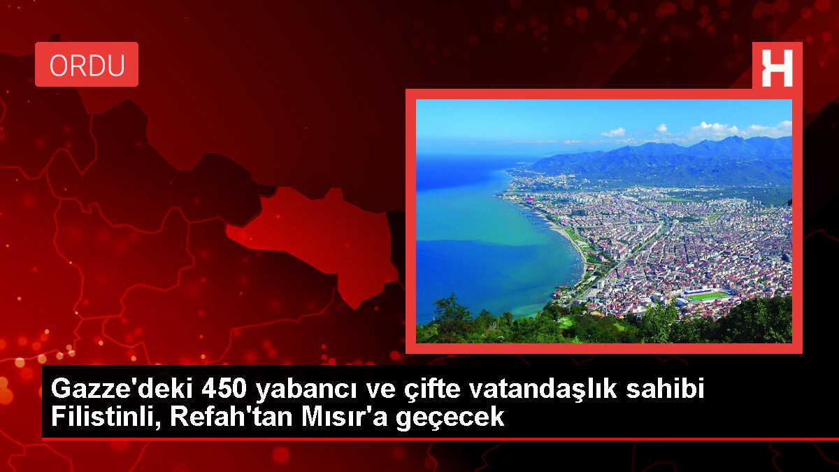 İsrail saldırıları nedeniyle yabancı ve çifte vatandaşlık sahibi Filistinliler Mısır'a geçiyor