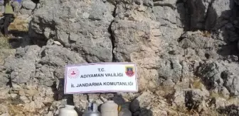 Adıyaman'da PKK'ya ait yaşam malzemeleri ele geçirildi