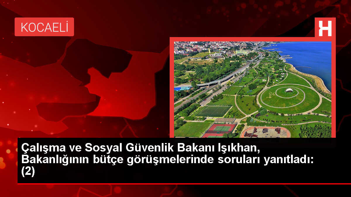 Çalışma ve Sosyal Güvenlik Bakanı Işıkhan, Bakanlığının bütçe görüşmelerinde soruları yanıtladı: (2)