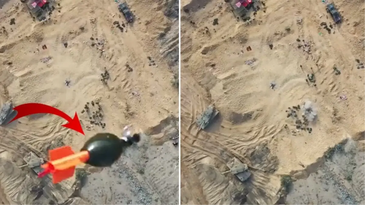 Hamas, İsrail askerlerinin üzerine bomba attı