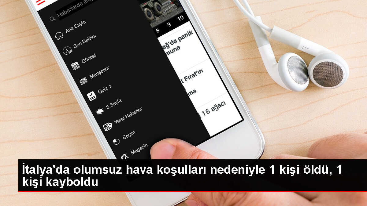 İtalya'da Ciaran fırtınası: 1 kişi öldü, 1 kişi kayboldu