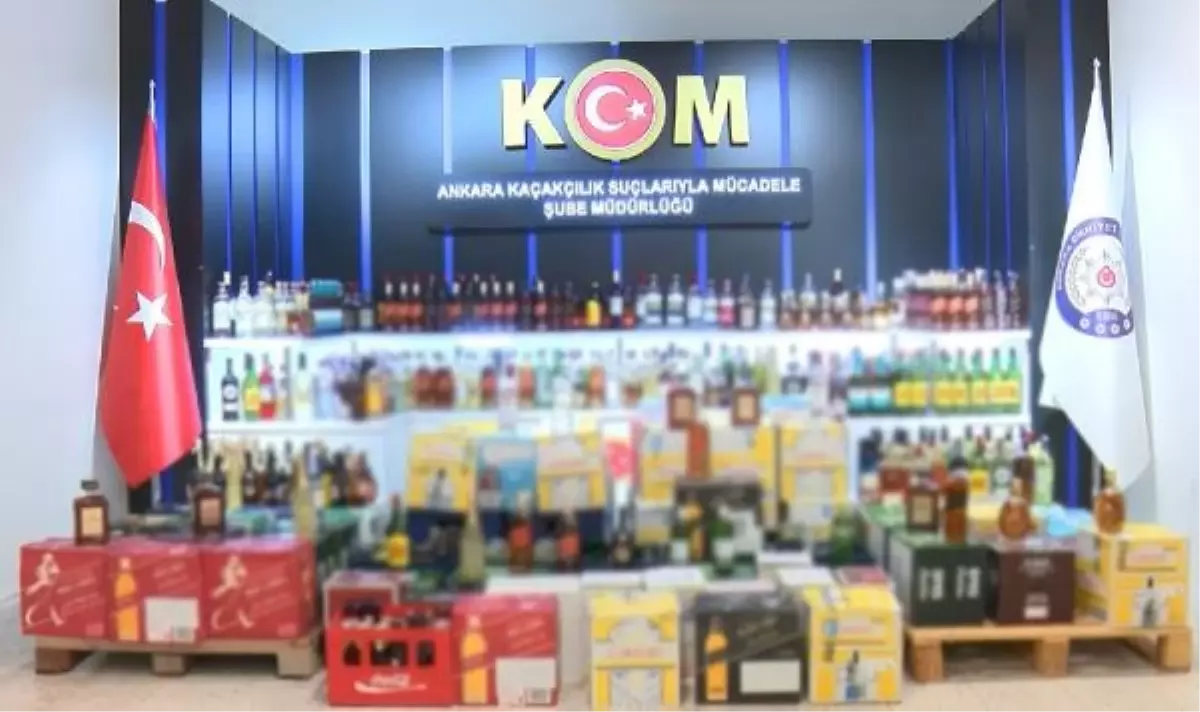 Ankara'da Kaçak İçki Operasyonu: 7,5 Milyon TL Değerinde 3 Bin 787 Şişe Ele Geçirildi