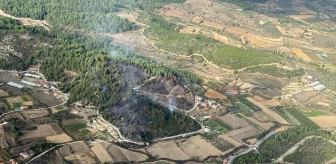 Muğla'da Yatağan ilçesinde orman yangını çıktı