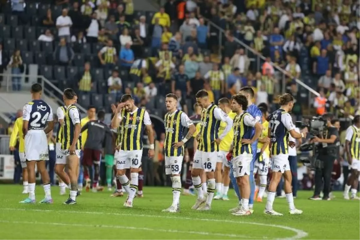 Fenerbahçe, Trabzonspor'a karşı 10 maçlık galibiyet serisini sonlandırdı