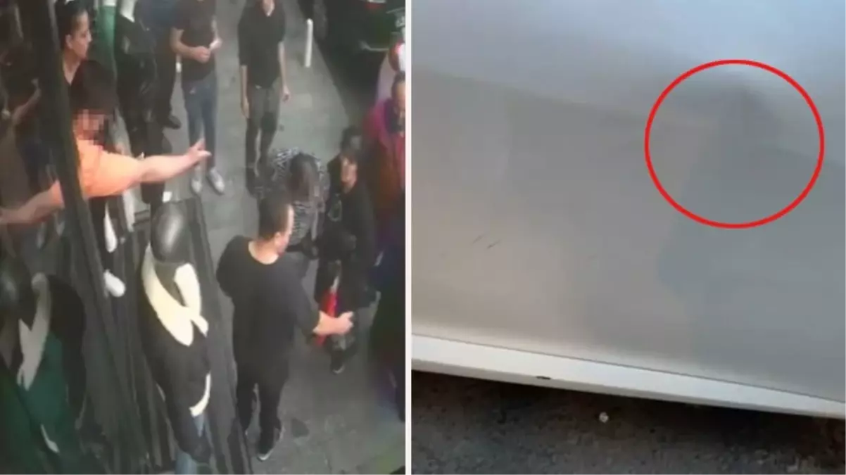 20 aracı yumruklayan şahıs esnaftan dayak yedi! Tek yumrukla yere serildiği anlar kamerada