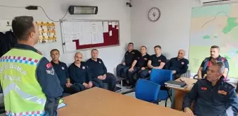Edirne Jandarma Komutanlığı Keşan İtfaiye Ekiplerine Trafik Eğitimi Verdi