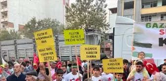 Pazarcık'ta Gazze'ye Destek Mitingi Gerçekleştirildi