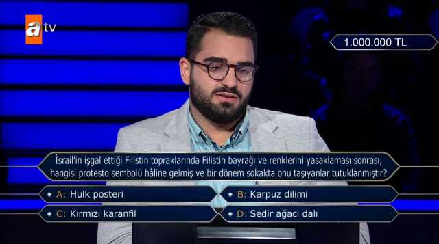 Kim Milyoner Olmak İster 1 milyonluk soru cevabı ne? 1 Milyonluk sorunun doğru cevabı nedir?