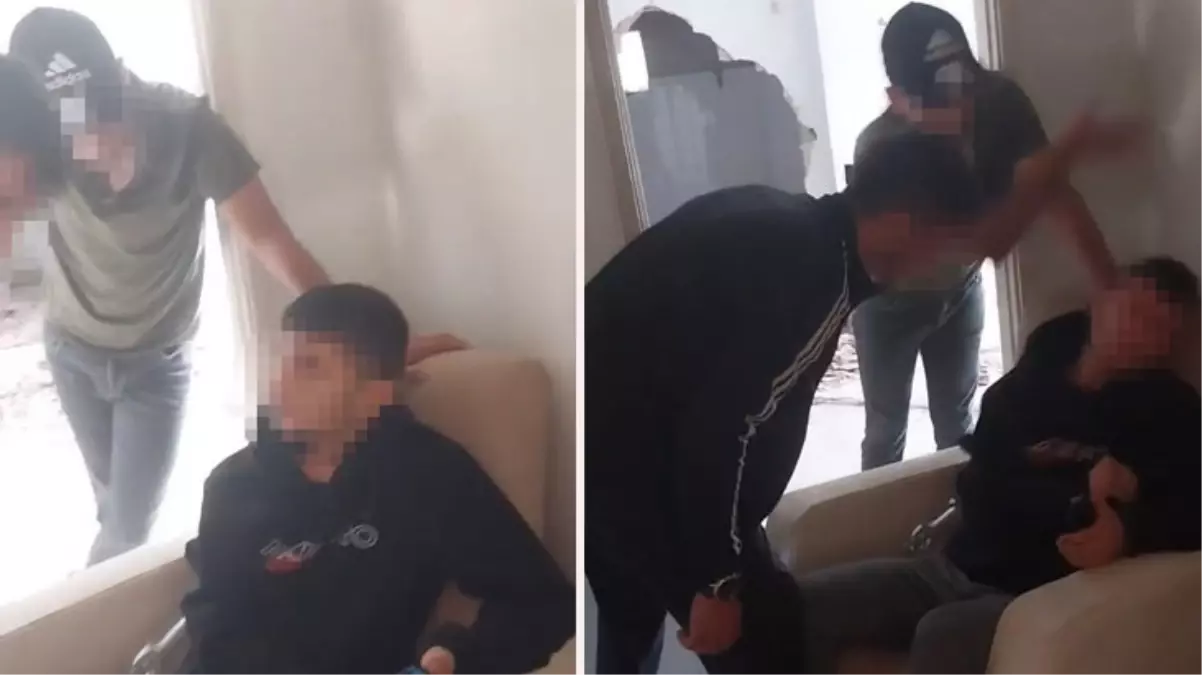 Metruk binaya götürdükleri genci 'Sevgilime yazdın' diyerek darp ettiler! O anları utanmayıp yayınladılar