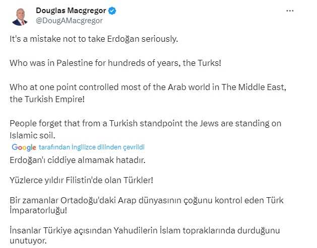Douglas Macgregor kimdir? Macgregor, Türkiye ve Cumhurbaşkanı Erdoğan hakkında ne dedi? Douglas Macgregor kimdir? Macgregor, Türkiye ve Cumhurbaşkanı Erdoğan hakkında ne dedi?