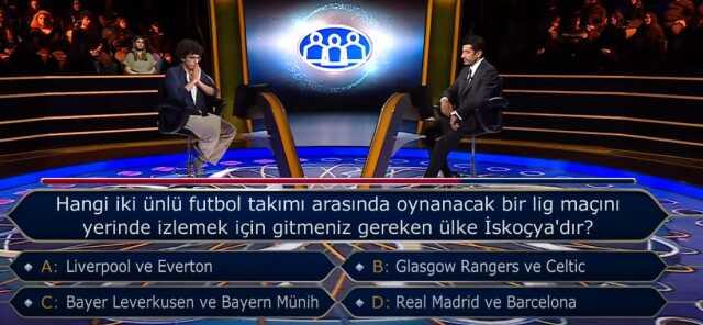 Milyoner'de yarışmacının 2 joker kullandığı soru futbolseverlere saç baş yoldurdu