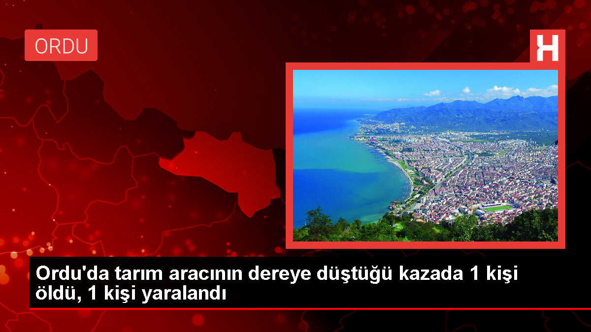 Ordu'da trafik kazasında 1 kişi öldü, 1 kişi yaralandı