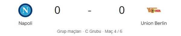 Napoli - Union Berlin maçı kaç kaç, bitti mi? MAÇ SKORU! Napoli - Union Berlin maçı kaç kaç, canlı maç skoru! Canlı maç anlatımı!