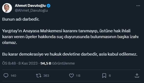 Yargıtay'ın Can Atalay ve AYM kararına siyasilerden peş peşe tepki geldi Yargıtay'ın Can Atalay ve AYM kararına siyasilerden peş peşe tepki geldi