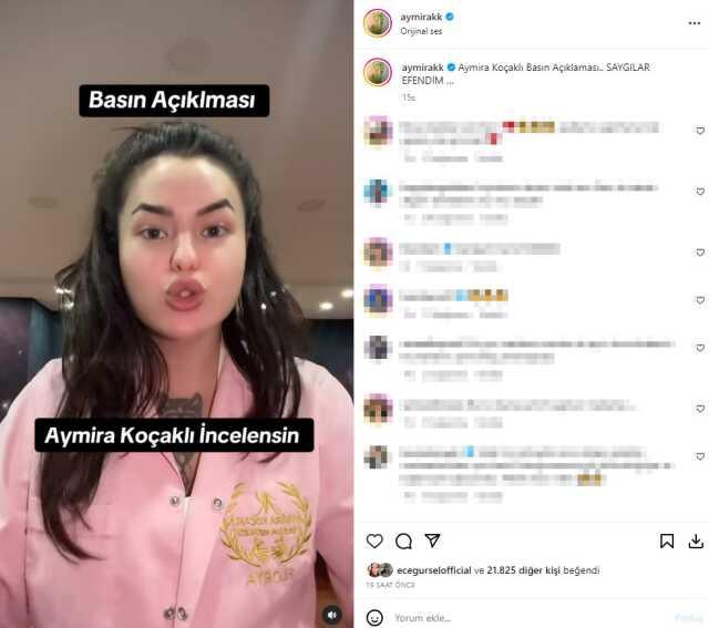 '25 yaşında ayda 5 şube açıyorum' diyen fenomen Aymira Koçaklı MASAK ve Vergi Dairesi'ne seslendi: İncelenmek istiyorum